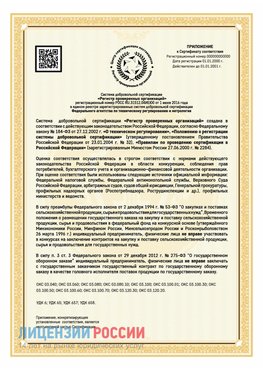 Приложение к сертификату для ИП Волжск Сертификат СТО 03.080.02033720.1-2020